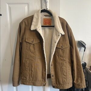 Levi's Men's Tan Sherpa Lined Jacket